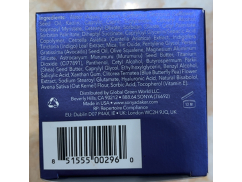 Sonya Dakar Blue Magic Calming & Hydrating Face Mask, 1.7 fl oz/50 mL