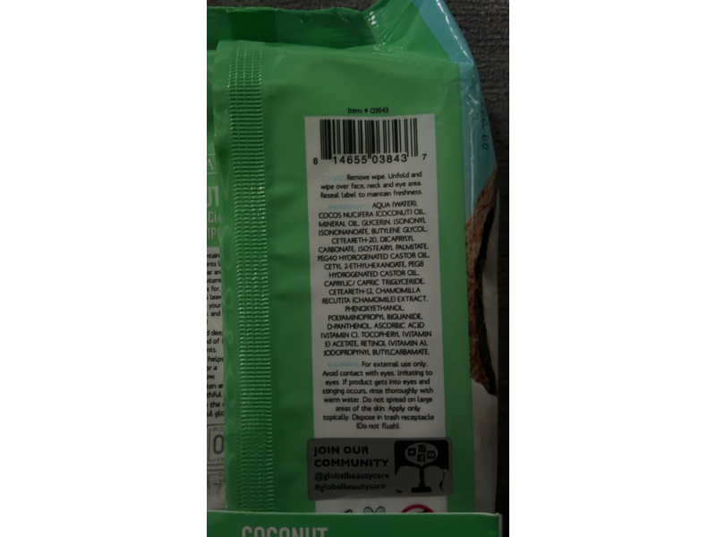 SpaTherapy Hydrating Facial Cleansing Wipes, 60 Counts