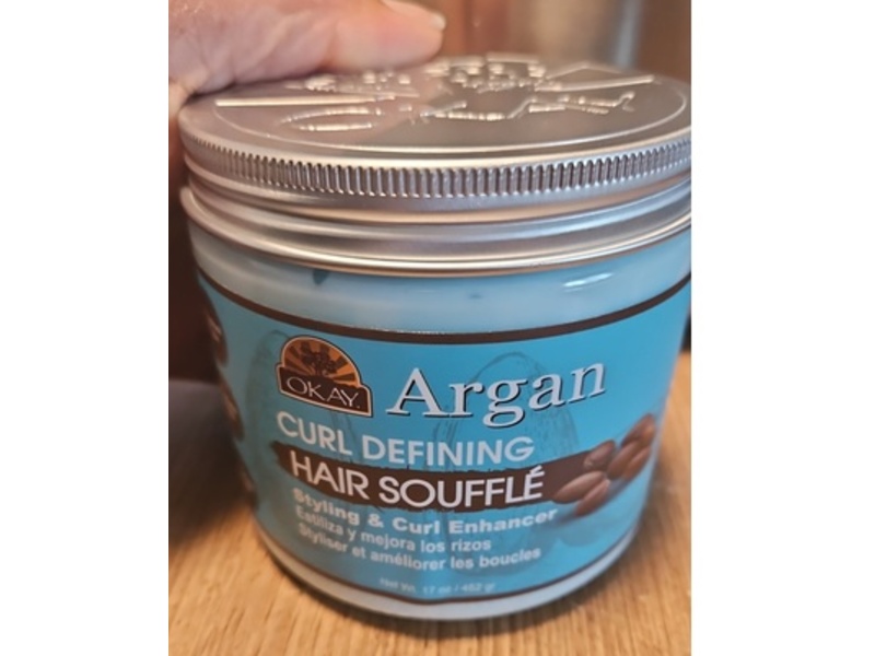 Okay Argan Curl Defining Styling & Curl Enhancer, Hair Souffle, 17 oz/482 g