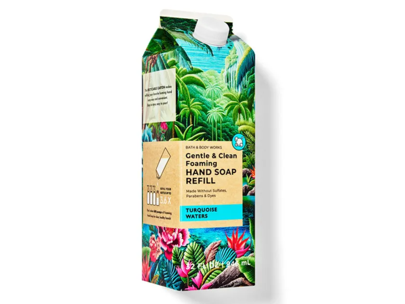 Bath & Body Works Gentle & Clean Foaming Hand Soap Refill, Turquoise Waters, 32 fl oz/946 mL