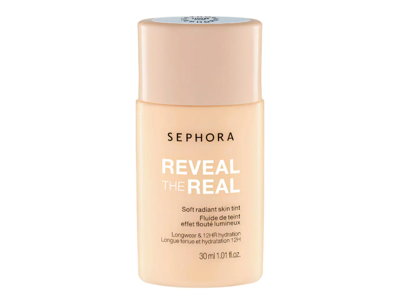 Sephora Reveal The Real Soft Radiant Skin Tint, 100N Fair, 1.01 fl oz/30 mL
