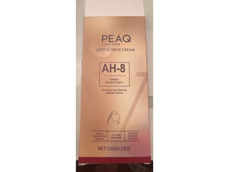 Peaq Firming Lifting Neck Cream , AH-8 Firming Hexapeptide-8, 4.23 oz/120 g