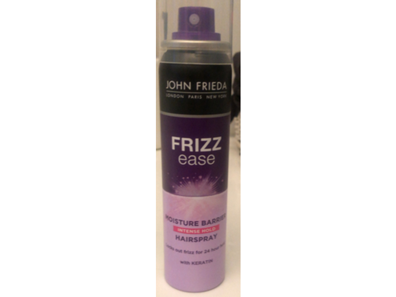 John Frieda Frizz Ease Moisture Barrier Intense Hold Hairspray, Keratin, 75 mL