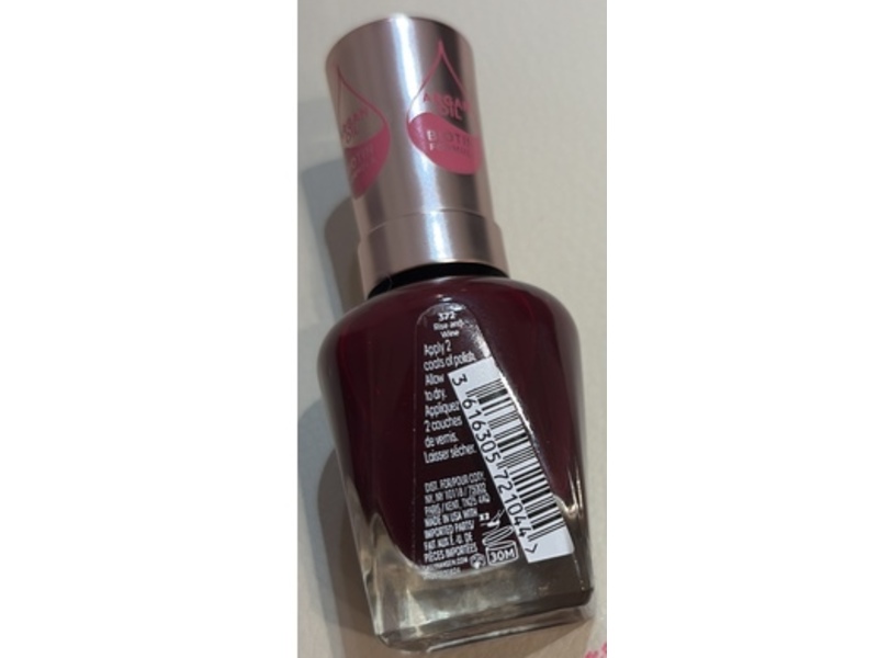Sally Hansen Color Therapy Nail Color, 372 Rise & Wine, 0.5 fl oz/14.7 mL