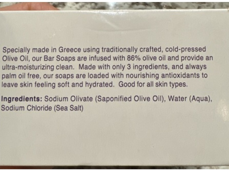 Kiss My Face Bar Soap, Olive Oil, 4 oz/115 g, 3 Count