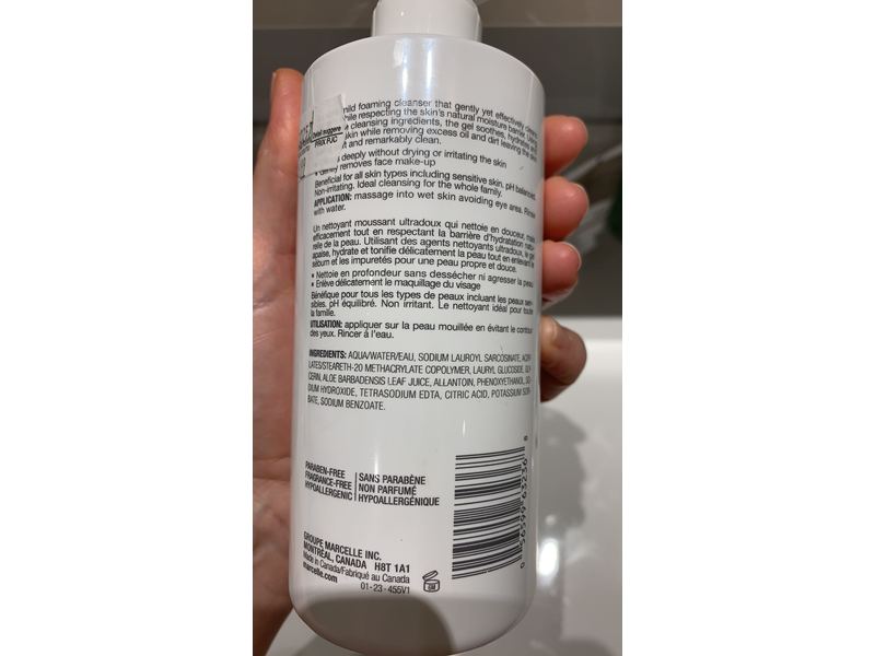 Marcelle Ultra-Gentle Cleansing Gel Foaming & Moussant 11.8 fl oz/350 mL