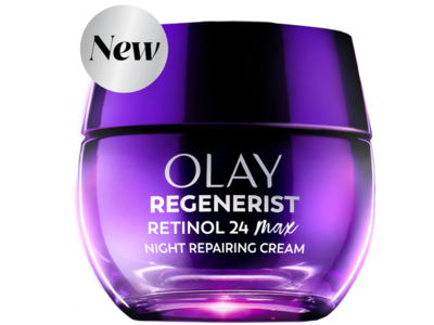 Olay Retinol 24 Max Night Repairing Cream, Fragrance Free, 1.7 oz/48 g, Pack Of 2