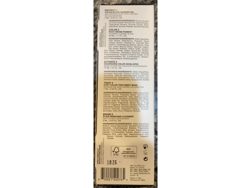 IGK Permanent Titanium Permanent Color Kit, BA, 0.07 fl oz/2 mL