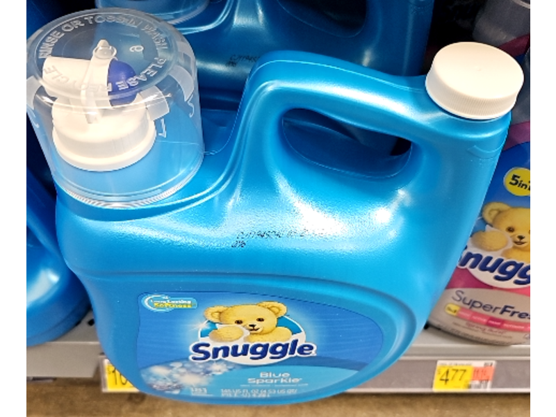 Snuggle Fabric Softener, Blue Sparkle, 181 Loads, 145 fl oz/4.28 L