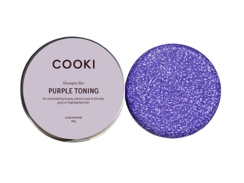 Cooki Purple Toning Shampoo Bar, 108 g