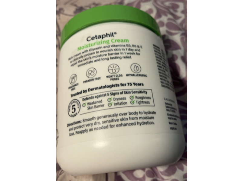 Cetaphil Moisturizing Cream, Dry to Very Dry Skin, 20 oz/566 g
