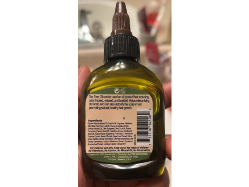 Difeel Premium Hair Oil, Tea Tree, 2.5 fl oz/75 mL