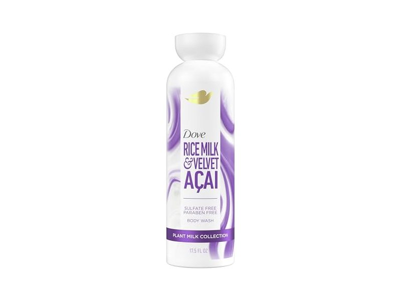 Dove Body Wash, Rice Milk & Velvet Acai, 17.5 fl oz