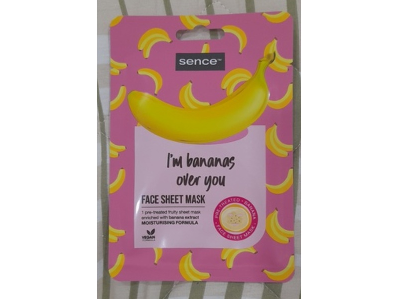 Sence Face Sheet Mask, I'm Bananas Over You, 20 mL