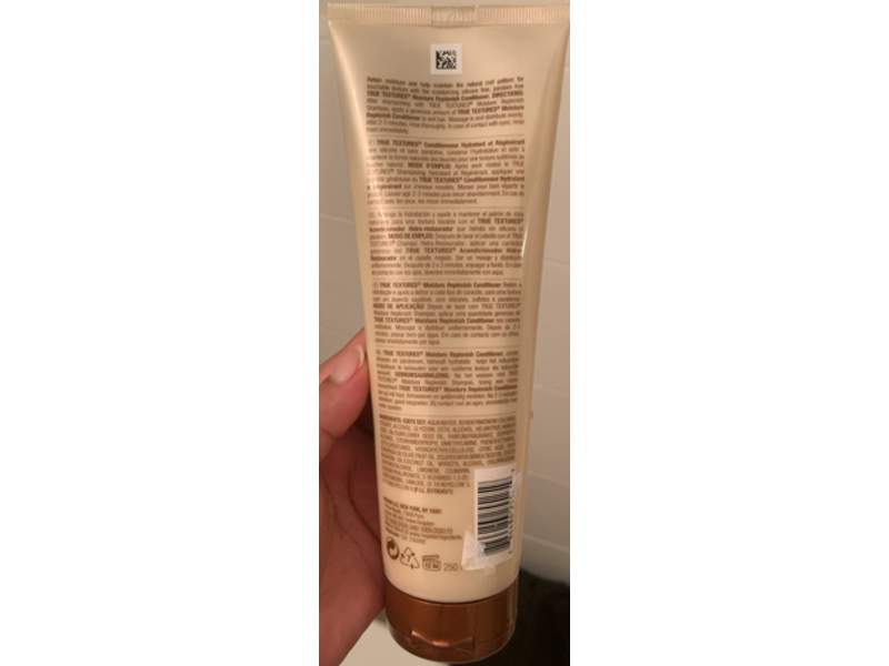 Mizani True Textures Moisture Replenish Conditioner, Coconut, Olive & Marula Oils, 8.5 fl oz/250 mL