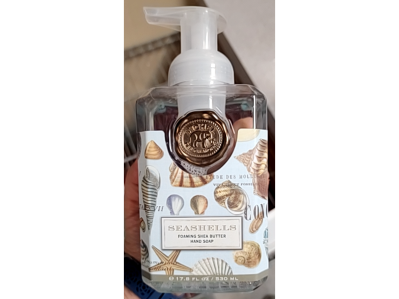 Michel Design Works Foaming Shea Butter Hand Soap, Seashells, 0.178 fl oz/530 mL