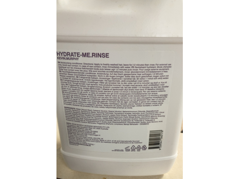 Kevin Murphy Hydrate Me Rinse Conditioner, 64 fl oz/1.9 L