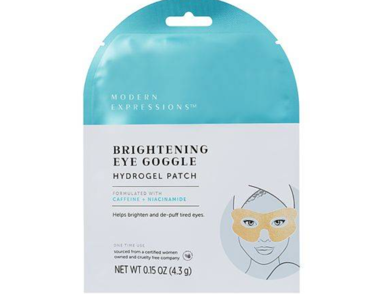 Modern Expressions Brightening Eye Goggle Hydrogel Patch, Caffeine + Niacinamide, 0.15 oz/4.3 g