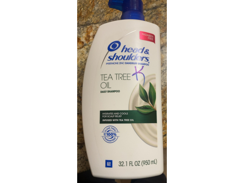 Head & Shoulders Daily Shampoo, Tea Tree, 32.1 fl oz/950 mL, Pack Of 2