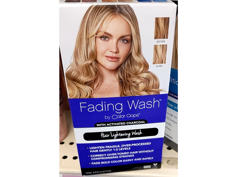 Color Oops Fading Wash Kit, Activated Charcoal, 1 Application