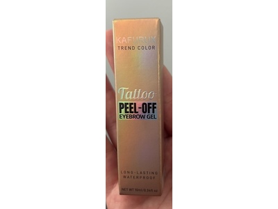 Kafurux Tattoo Peel-Off Eyebrow Gel, 0.34 fl oz/10 mL