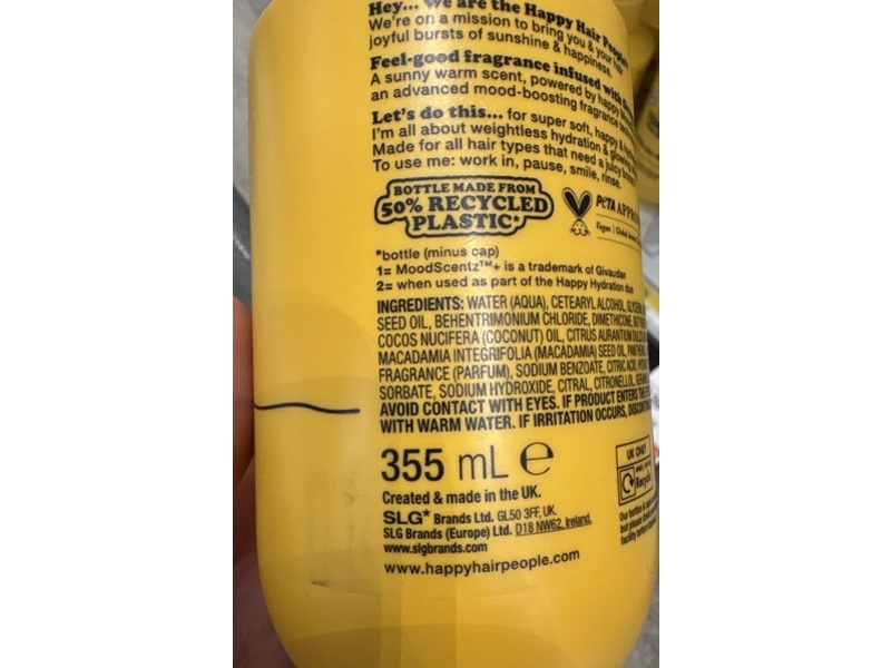 Happy Hair People Happy Hydration Conditioner, 12 fl oz/355 mL