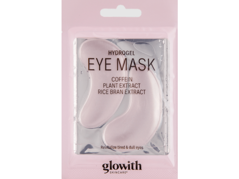 Glowith Skincare Hydrogel Eye Mask, Caffeine Plant Extract, 1 Pair