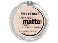 Kiss Beauty Matte Fixing Compact Powder, Pink Color, 0.35 oz/10 g - Image 2