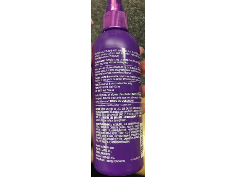 Aussie Hair Insurance Leave-In Conditioner, Jojoba Oil & Sea Kelp, 236 mL, Pack Of 3