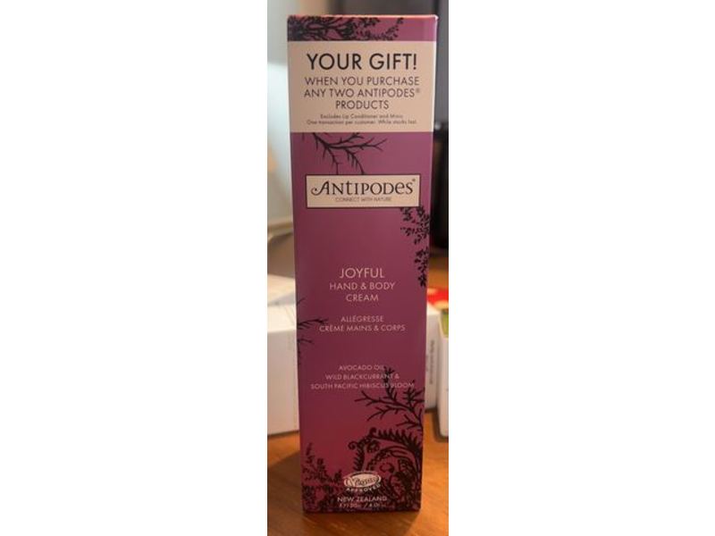 Antipodes Joyful Hand & Body Cream, 120 mL