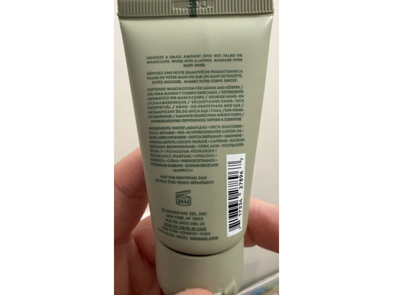 Origins Savory Hand & Body Wash, Ginger Burst, 1 fl oz/30 mL