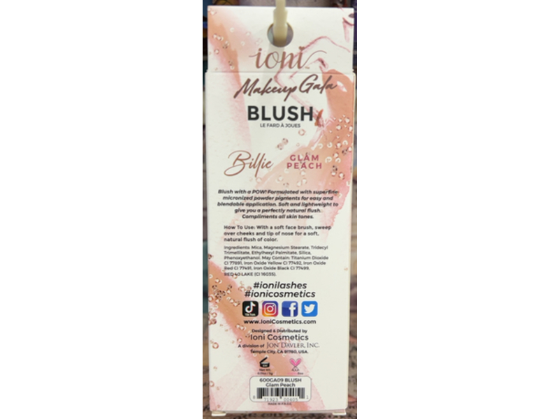 Loni Bilfie Blush, Glam Peach, 3 g