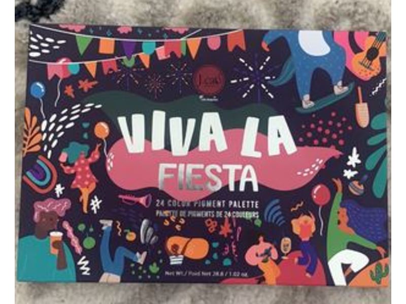 J Cat Beauty Viva La Fiesta Color Pigment Palette, 1.02 oz
