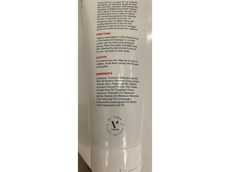 Visha Skincare 5 In 1 Fitness Scrub, 9 fl oz/280 mL
