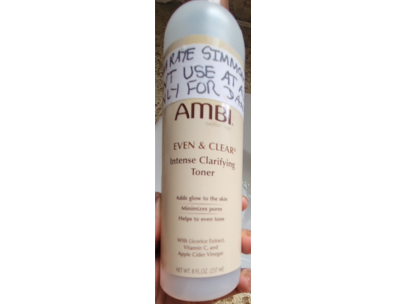 Ambi Even & Clear Intense Clarifying Toner, 8 fl oz/237 mL