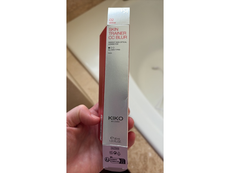Kiko Milano Skin Trainer CC Blur Perfect Skin Optical Corrector, 02 Medium, 1.01 fl oz/30 mL