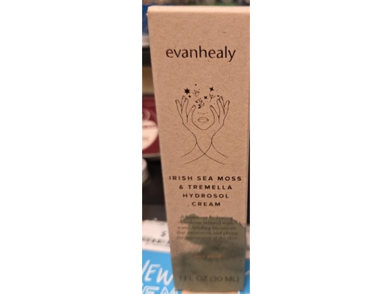 evanhealy Irish Sea Moss & Tremella Hydrosol Cream, 1 fl oz/30 mL