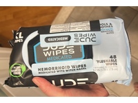 Dude Wipes Medicated Hemorrhoid Flushable Wipe, 144 Count, Pack Of 3 - thumbnail 2