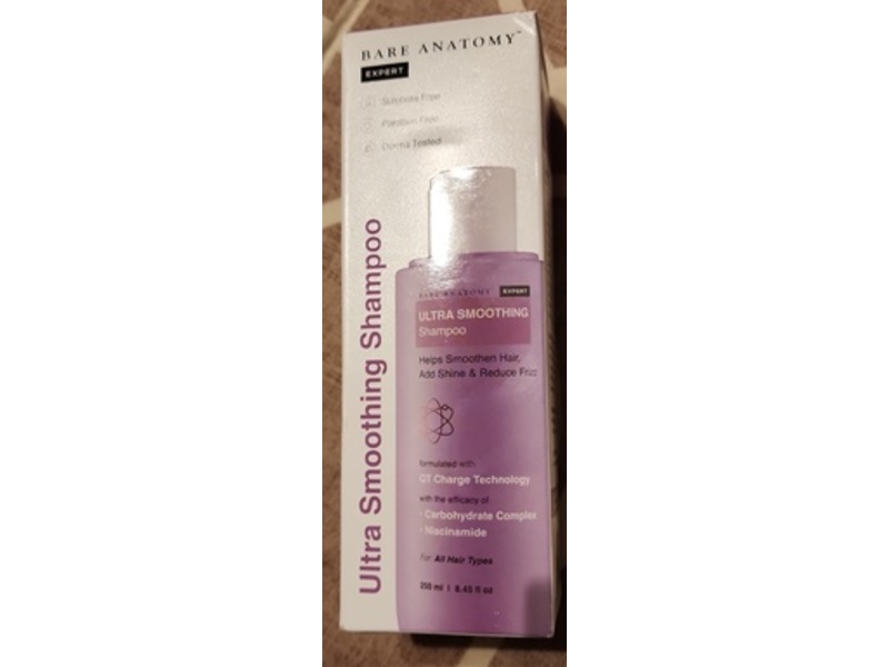 Bare Anatomy Ultra Smoothing Shampoo, Carbohydrate Complex, Niacinamide, 8.45 fl oz/250 mL
