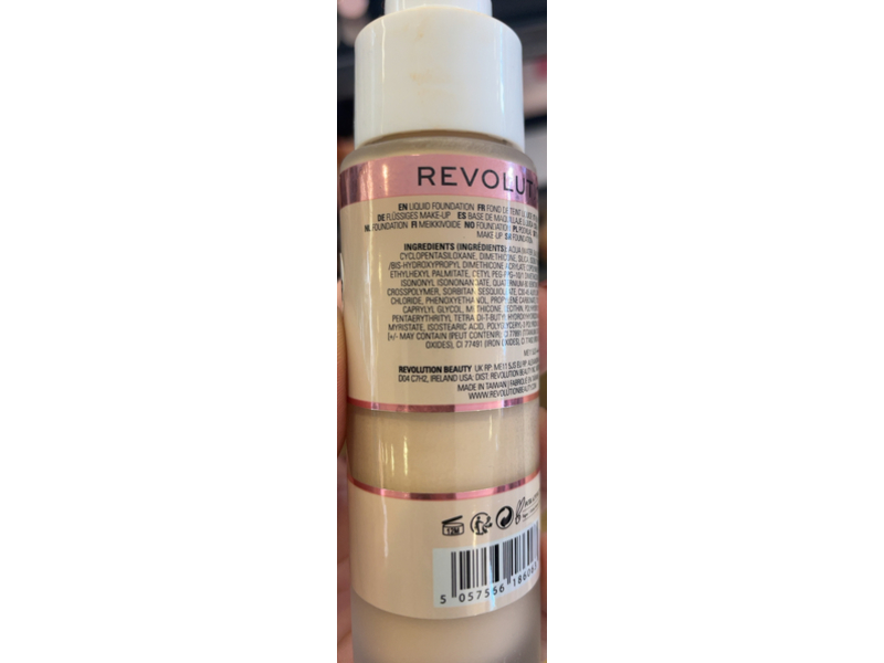 Revolution Irl Filter Longwear Foundation, F6.5, 0.7 fl oz/23 mL