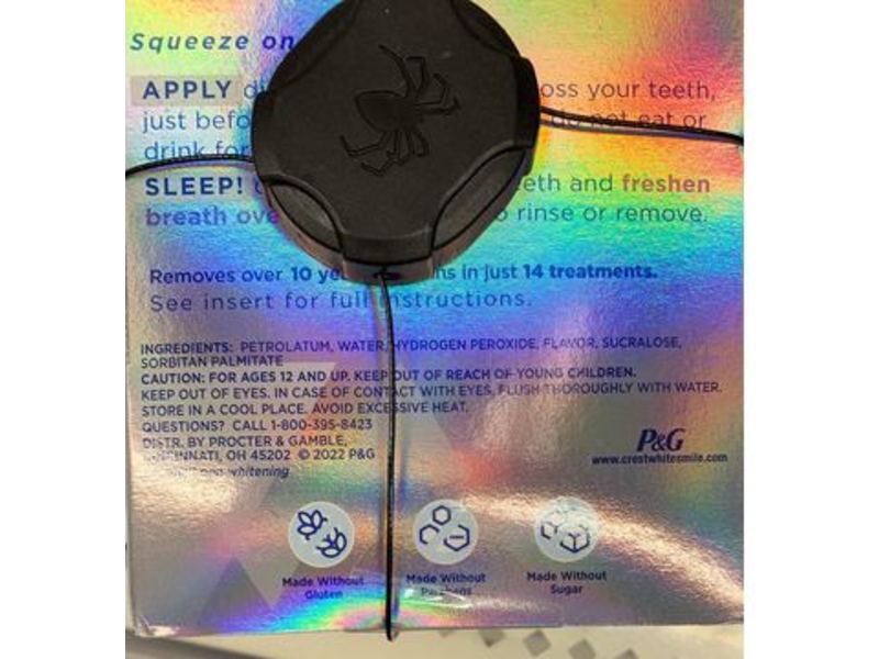 Crest Whitening Emulsions Kit, Overnight Freshness, 0.88 oz/25 g