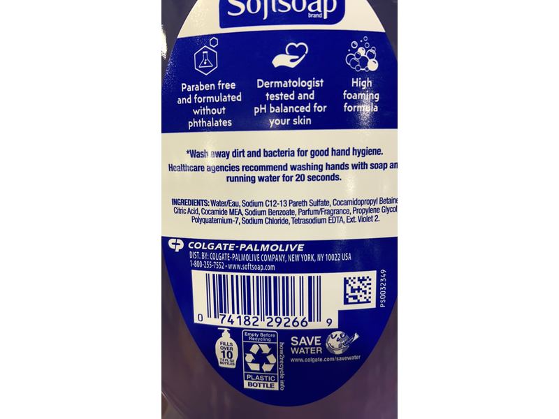 Soft Soap Advanced Clean Hand Soap, 80 fl oz/2.36 L