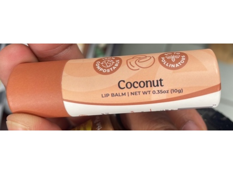 Bee Balm Lip Balm, Coconut, 0.35 oz/10 g