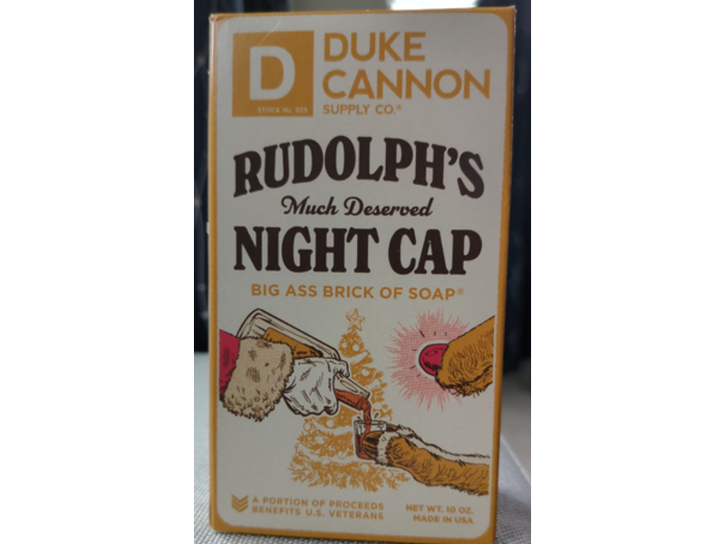 Duke Cannon Supply Co. Rudolph's Night Cap Soap, 10 oz