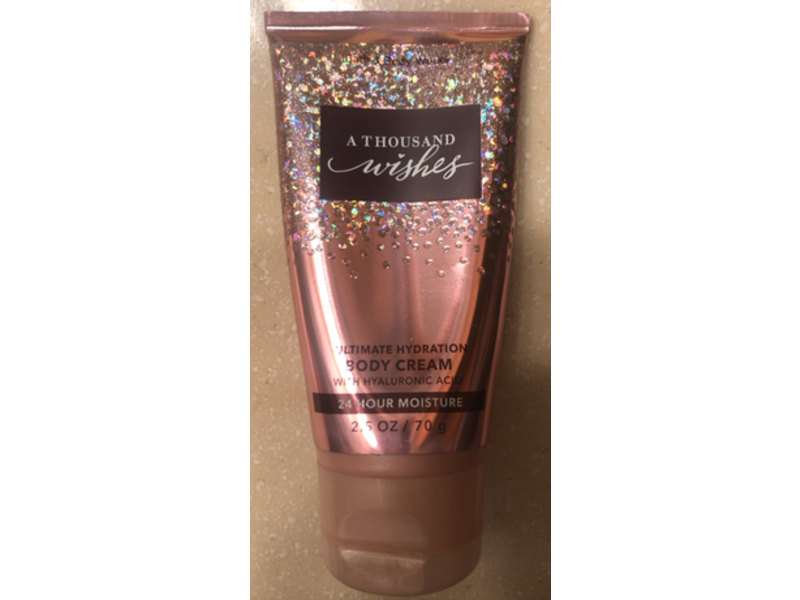 Bath & Body Works 24HR Moisture Body Cream, A Thousand Wishes, 2.5 oz/70 g