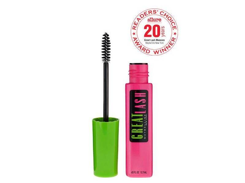 Maybelline Great Lash Washable Mascara, 100 Blackest Black, 0.43 fl oz