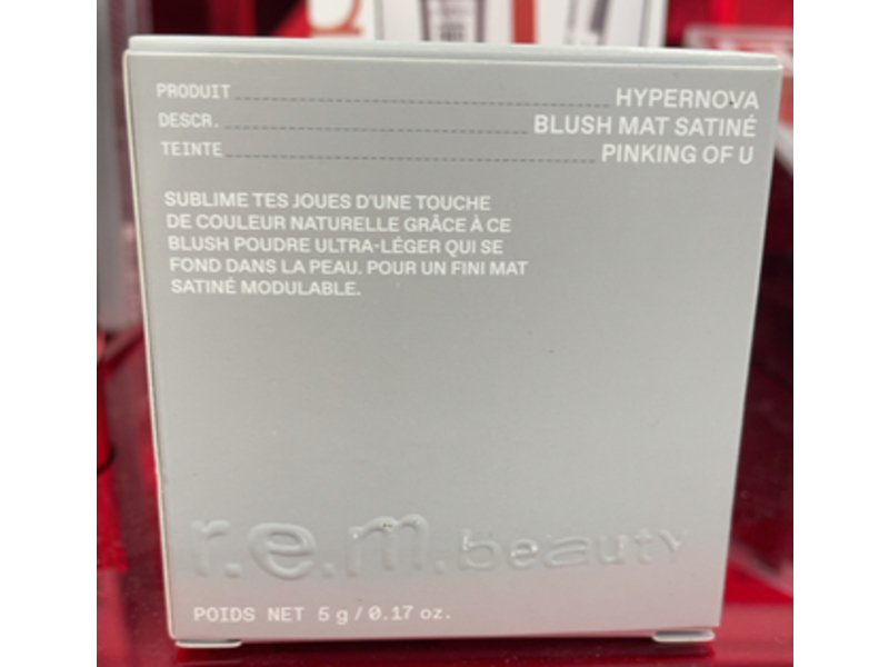 R.E.M. Beauty Hypernova Satin Matte Blush, Pinking Of U, 0.17 oz/5 g