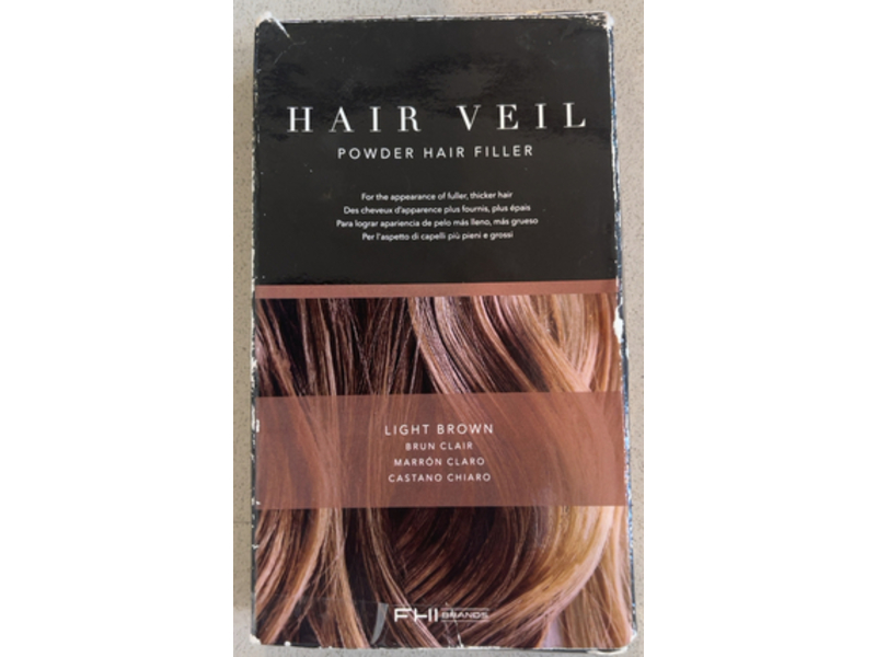 FHI Heat Hair Veil Powder Hair Filler, Light Brown