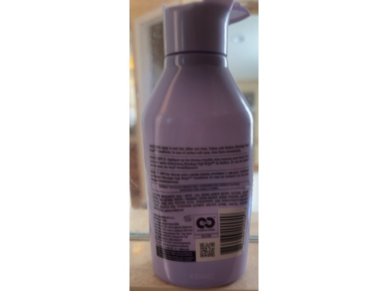 Redken Blondage High Bright Shampoo, Vitamin C+ & Brightening Care Complex, 10.1 fl oz/300 mL, Pack Of 2