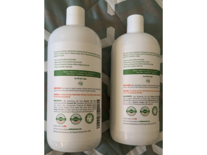 Wild Naturals Eczema & Psoriasis Shampoo + Conditioner, 32 fl oz/946 mL